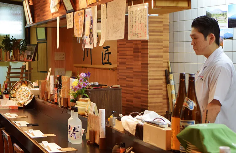 日本料理 川匠 店内